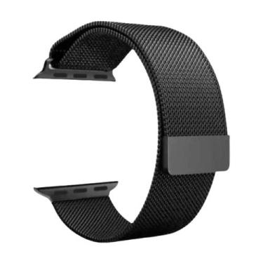 Imagem de Pulseira Metal Milanese Compatível Smartwatch Fecho Magnético 38-49mm 