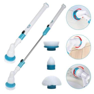 Imagem de Escova Elétrica Turbo Scrub, Limpeza De Rotação Automática, Carregamen
