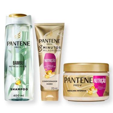 Imagem de Shampoo Pantene Bambu 400ml + 3 Minutos Milagrosos + Creme Nutrição, 4