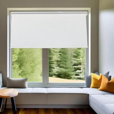 Imagem de Persiana Rolo Blackout Robust Branca 120 (L) x 160 (A) cm 100% Escuro 