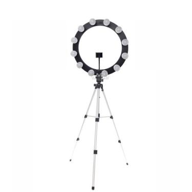 Imagem de Ring Light 12 2em1 + Lâmpadas Led + Tripé 1,50m + Kit Selfie - MEGAPLA