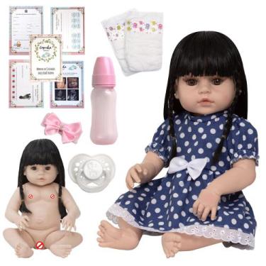 Imagem de Bebê Reborn Menina Realista Baby Alive Completa Vários Itens - Cegonha