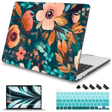 Imagem de Mektron Capa para MacBook Pro 16 polegadas A2141 versão 2019 16 polegadas com tela de retina líquida/Touch ID, capa rígida de plástico com película de teclado, protetor de tela e plugue de poeira,
