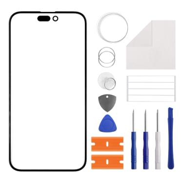 Imagem de Duotipa [Novo painel de vidro frontal de substituição para iPhone 15 Plus-6,7 polegadas, substituição da tela de vidro frontal com kit de ferramentas de reparo OCA - sem tela LCD e digitalizador