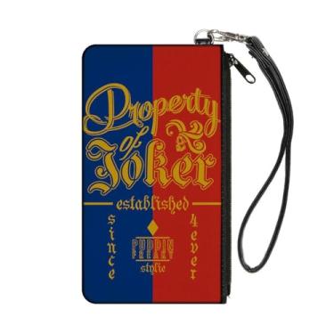 Imagem de Buckle-Down Carteira unissex com zíper do Esquadrão Suicida Pequena, Multicolorida, 16,5 x 9 cm