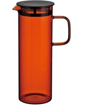 Imagem de Hario Jarro de cerveja fria de vidro colorido, âmbar de 800 ml