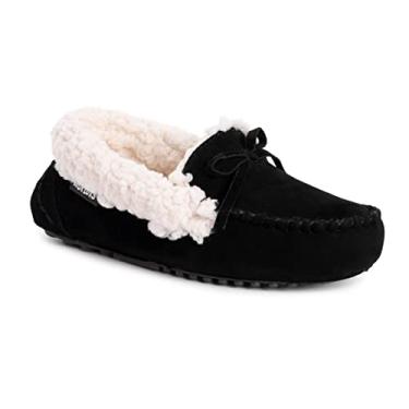 Imagem de MUK LUKS Pantufa feminina Jaylah, Preto, 37