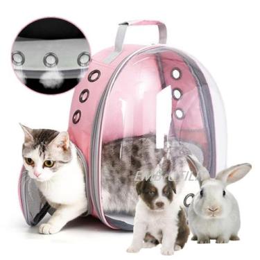 Imagem de Mochila para Carregar Pet Animal Bolsa Segura Respirável com Visão Pan