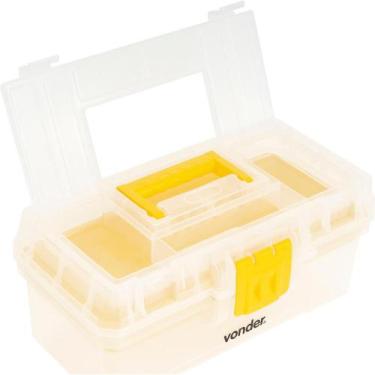 Imagem de Caixa plástica para ferramentas baú 300x160x140mm com bandeja cpv0300 