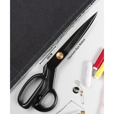 Imagem de Tesoura De Alfaiate Reforçada Titanium Corte Profissional 12 - TAILOR