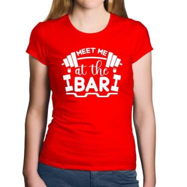 Imagem de Baby Look Algodão Meet Me At The Bar - Foca na Moda, Vermelho, GG