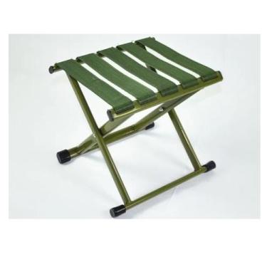 Imagem de Banqueta De Campanha Dobrável Aço Militar / Pesca / Camping - COTURNOS
