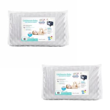 Imagem de Kit de 2 Colchonetes Macios Para Berço Desmontável - Fibrasca