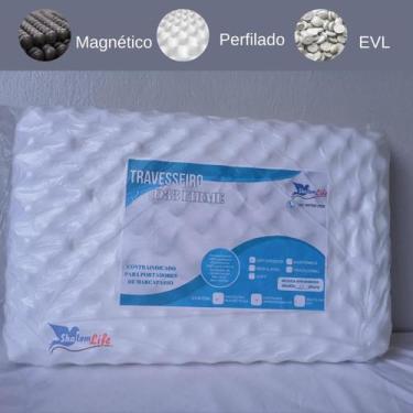 Imagem de Travesseiro D33 Firme Terapêutico Postura Dor Cervical Apneia Sono Mag