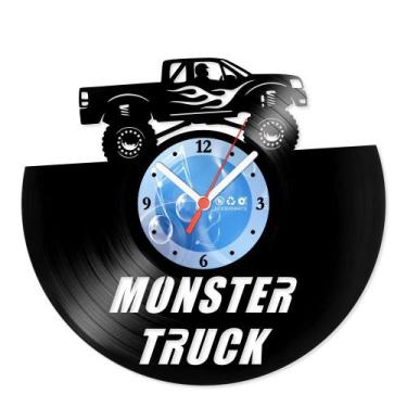 Imagem de Relógio De Parede Disco Vinil Carros - Monster Truck - VCA-056 - Moder