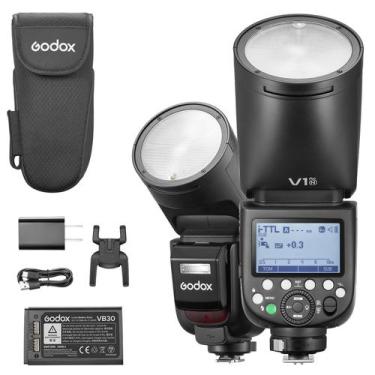 Imagem de Flash Speedlight Godox V1pro C Ttl Cabeça Redonda - Nikon