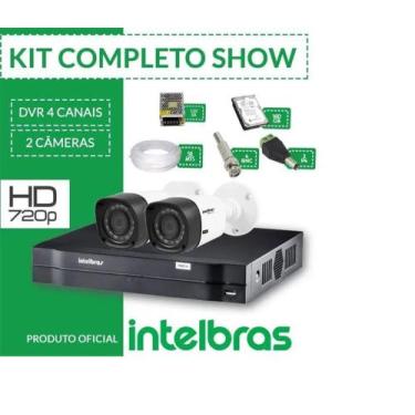 Imagem de Kit Intelbras Completo Alta Definição - 2 Câmeras - Hd