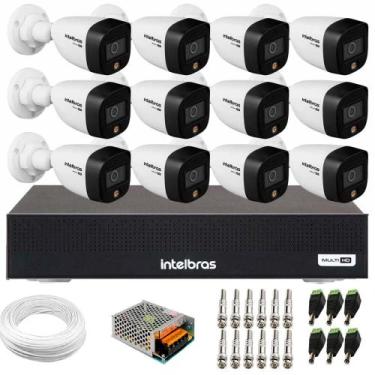 Imagem de Kit 12 Câmeras de Segurança VHD 1220 B Full Color Full HD 1080p + DVR 