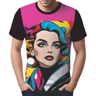 Imagem de Camisa Camiseta Tshirt Pin Up Mu.lher Morena Pop Art Moda 4 - Enjoy Sh