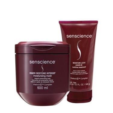 Imagem de Kit Senscience Inner Restore Intensif Máscara 500g e Moisture Leave-in