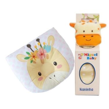 Imagem de Kit Baby Para Dormir 2 Pçs Sono Tranquilo Naninha Pelúcia Zoo + Traves