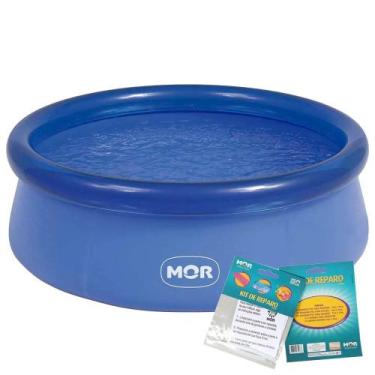 Imagem de Piscina Redonda 4.600 Litros Inflável Splash Fun + Kit Reparo Extra Mo