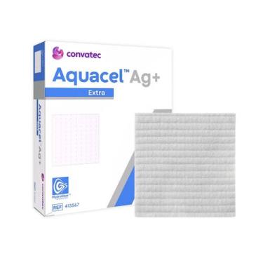 Imagem de Curativo Aquacel Extra AG+ 15 X 15 Caixa (C/05 Unds) 413568 - Convatec