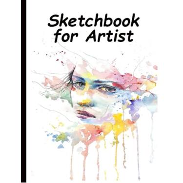 Imagem de Sketchbook for Artist: Sketchbook, Blank Drawing Notepad, 140 Blank Pages Notebook for Drawing, Painting, Unlined Pages for Designing. 8.5x11inches