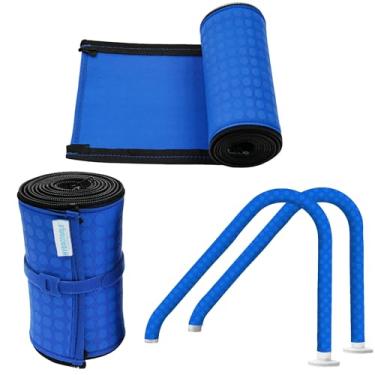 Imagem de SWIMLINE HYDROTOOLS Capa de corrimão de piscina para piscinas no solo e acima do solo com zíper | Manga de 1,8 m cobre trilhos de metal | Reduz o calor, aderência confortável, resistência a