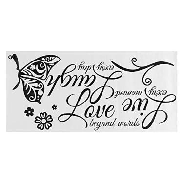 Imagem de Adesivo de Parede Lema, Adesivo de Parede, Material de Pvc, Design Removível, para Decoração de Quarto e Sala de Estar, Adesivo