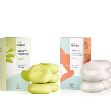 Imagem de Kit 2 Caixas de Sabonete Natura Todo dia 10 Unidades, Capim Limão e Ho