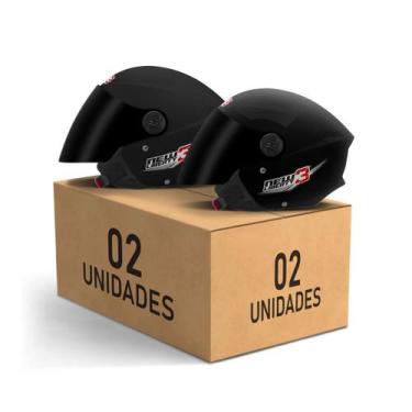 Imagem de Kit 2 Capacetes New Liberty 3 Aberto Viseira Fumê Pro Tork Masculino F