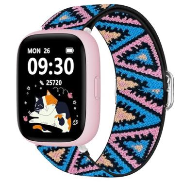 Imagem de Pulseira de reposição compatível com BIGGERFIVE Smartwatch Lamshaw de 22 mm, elástico elástico de liberação rápida, acessórios de substituição compatíveis com BIGGERFIVE BW01, BIGGERFIVE BW02 Smart