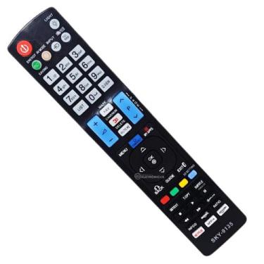 Imagem de Controle Remoto Compatível Com Smart TV 3D Lcd Led Função Netflix Amaz
