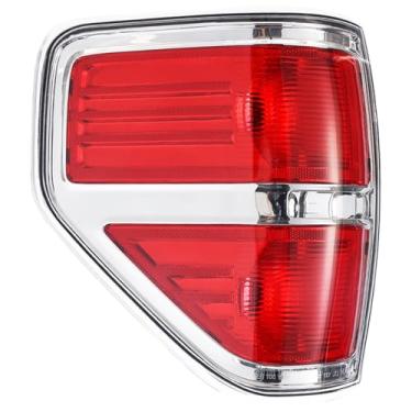 Imagem de Boine Compatível com 2009 2010 2011 2012 2013 2014 Ford F150 F-150 carcaça da luz traseira do lado esquerdo do motorista - acabamento cromado