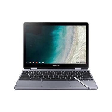 Imagem de Samsung Chromebook Plus V2, 2 em 1, 4 GB de RAM, 32 GB eMMC, câmera de 13 MP, Chrome OS, 12,2 polegadas, proporção de tela de 16:10, prata furtivo (XE521QAB-K01US)