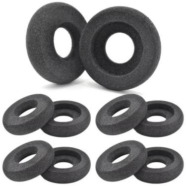 Imagem de Kit 10 Espuma Vazada Para Headset Intelbras Top Use - Preto 58 mm - MV
