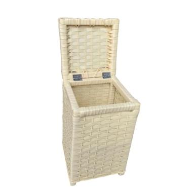 Imagem de Cesto Sintético Organizador Meia Suja Roupa Íntima 24x24x40 (PALHA)