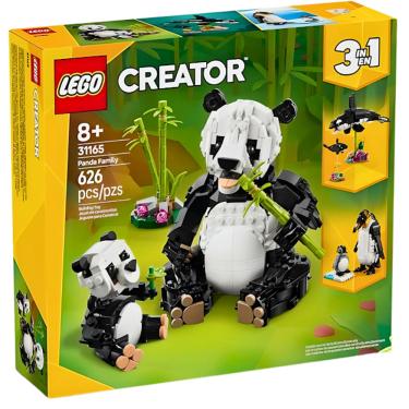Imagem de Lego Creator 3 em 1 Animais selvagens Família Panda 31165