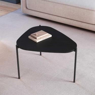 Imagem de Mesa de Centro Orgânica Sala de Estar 58,5cm c/ Pés em Metal - Artesan