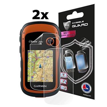 Imagem de IPG Compatível com Garmin eTrex antirreflexo 10/20 / 20x / 22x / 30 / 30x / 32x GPS Touch Screen (2X) película invisível protetor de tela protetor de tela sem bolhas
