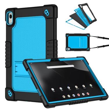 Imagem de FIEWESEY Capa para Walmart Onn 27.9 cm Tablet Pro 2024/Onn 11 polegadas Tablet Pro 100146660, à prova de choque infantil com alça de ombro (preto/azul)