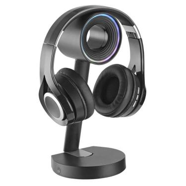 Imagem de Suporte Para Headset Com Iluminac?a?o Rgb Octoo Game-headset Preto