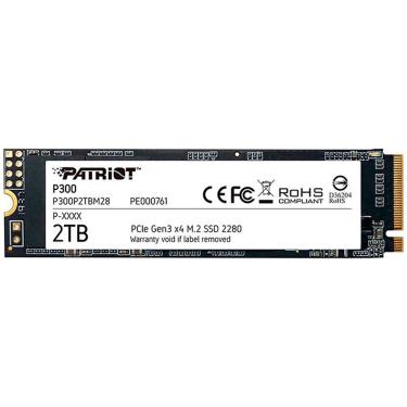 Imagem de SSD 2TB Patriot P300, M.2 2280 PCIe 3x4 NVMe 1.3, Leitura 2100MB/s, Grav.1650MB/s - P300P2TBM28