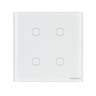 Imagem de Interruptor smart wi-fi touch 4 teclas ews 1004 branco - INTELBRAS