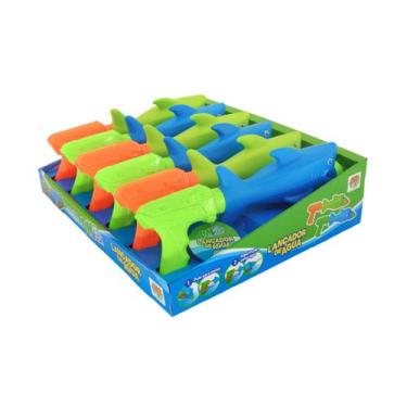 Imagem de Lançador De Água Tubarão Dm Splash Azul - DM TOYS, UN, Verde