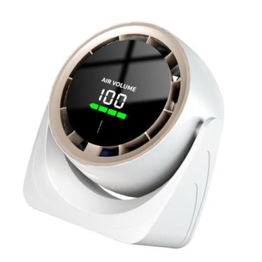 Imagem de Ｂｅｓｇａ Ventilador de mesa, ventilador de resfriamento de ar, ventilador pequeno e silencioso recarregável, ventilador de mesa, Branco