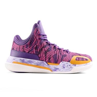 Imagem de Crossover Culture Tênis de basquete masculino com entressola de espuma Twitch e sola Wavybone para alta recuperação e tração, Royal, 36