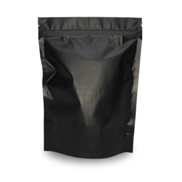 Imagem de Saco Stand Up Pouch Preto Fecho Zip - 20x28 - HAGAPACK