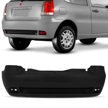 Imagem de Parachoque Traseiro Fiat Palio 2004 a 2011 Preto Liso